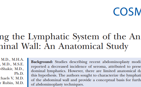 Defining the Lymphatic System of the Anterior