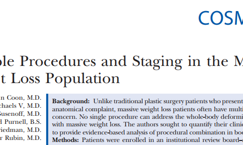 Multiple Procedures and Staging in the Massive