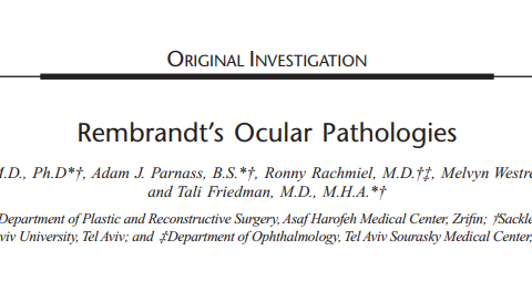 Rembrandt’s Ocular Pathologies
