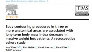 מחקר: ניתוחים לעיצוב הגוף בשלושה אזורים ומעלה תורמים להשלמת הירידה במשקל של המטופלים